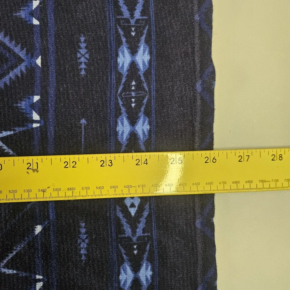 Polo Ralph Lauren Shirt M Blue Aztec Waffle‎ Thermal Long Sleeve Southwest Layer